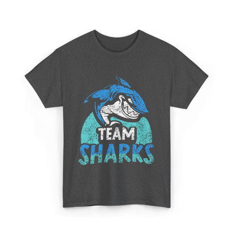 Team Sharks Shark Lovers Sharks T-Shirt - Dark Heather