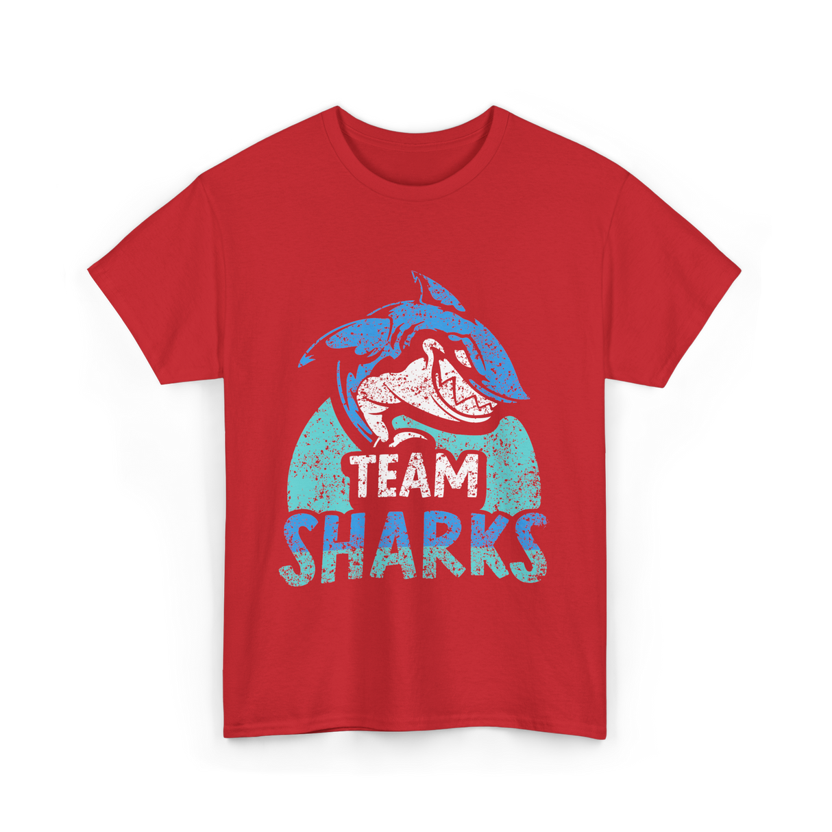 Team Sharks Shark Lovers Sharks T-Shirt - Red