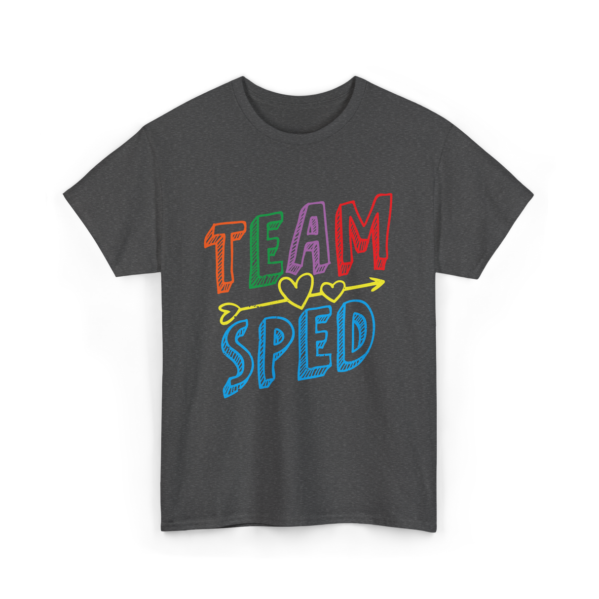 Team Sped Awareness Special Education T-Shirt - Dark Heather