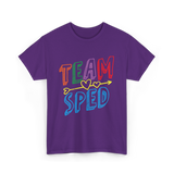 Team Sped Awareness Special Education T-Shirt - Purple