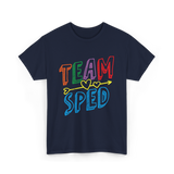 Team Sped Awareness Special Education T-Shirt - Navy