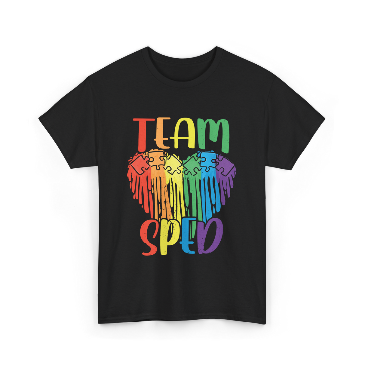 Team Sped Special Education Awareness T-Shirt - Black