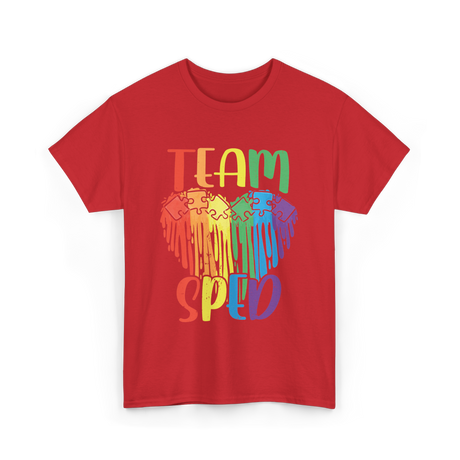 Team Sped Special Education Awareness T-Shirt - Red