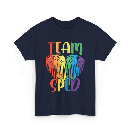 Team Sped Special Education Awareness T-Shirt - Navy