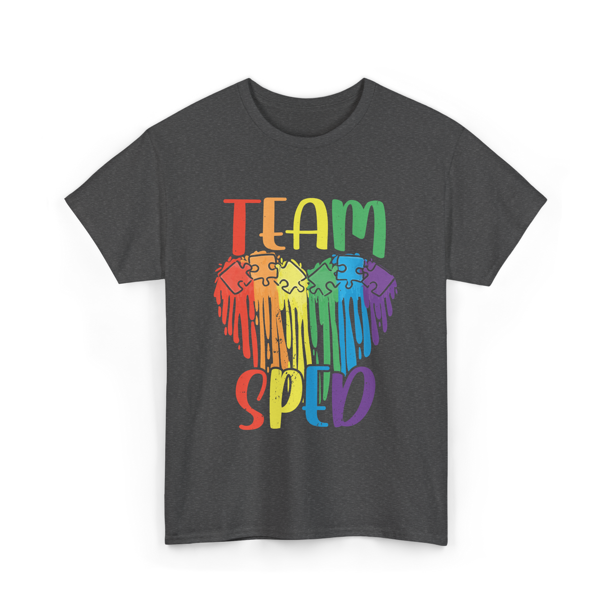 Team Sped Special Education Awareness T-Shirt - Dark Heather