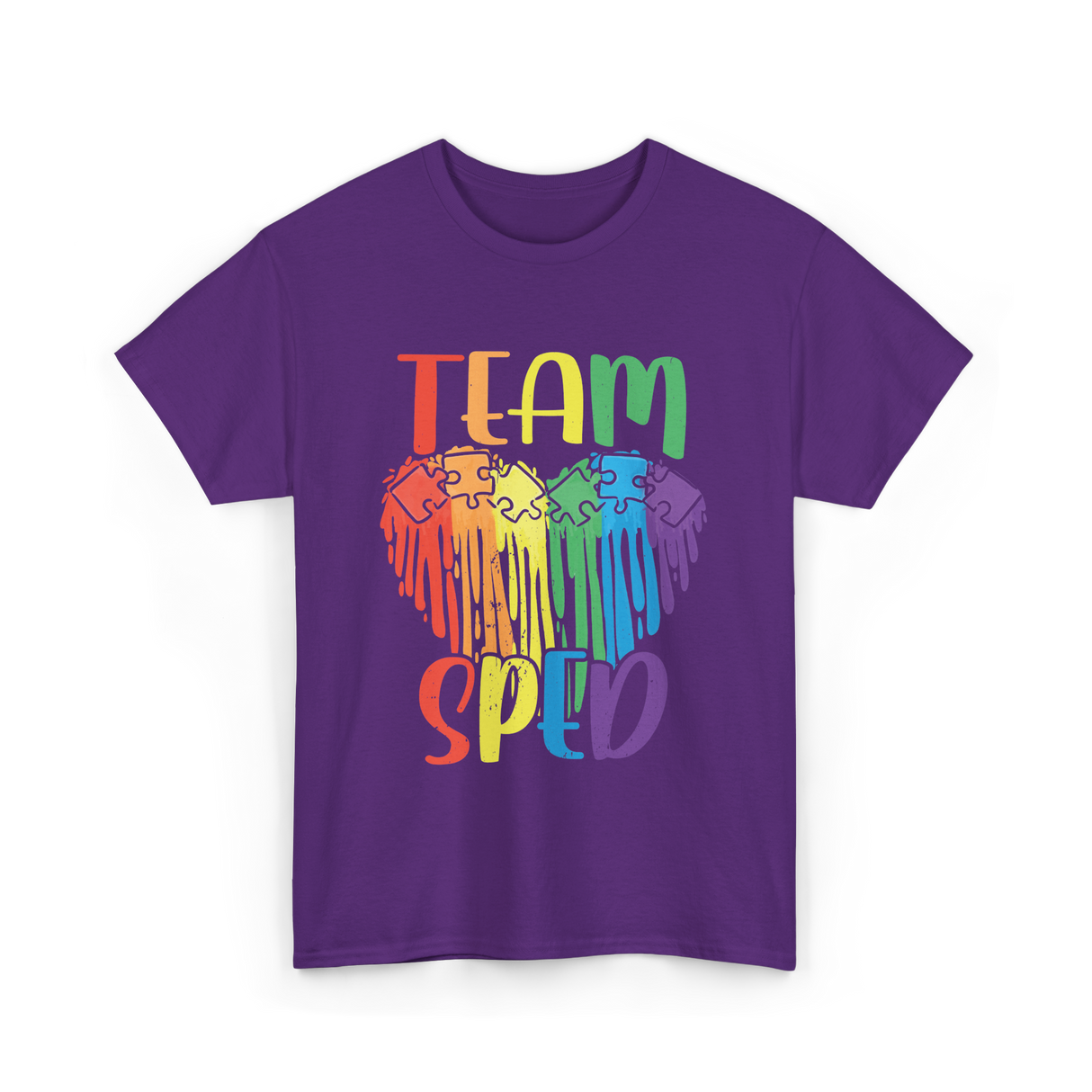 Team Sped Special Education Awareness T-Shirt - Purple