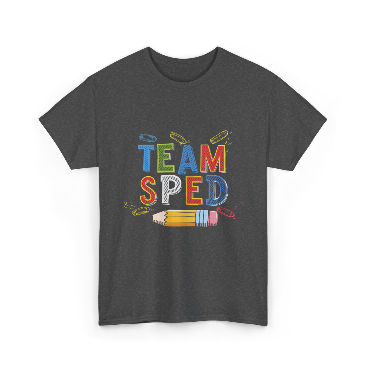 Team Sped Special Education Support T-Shirt - Dark Heather