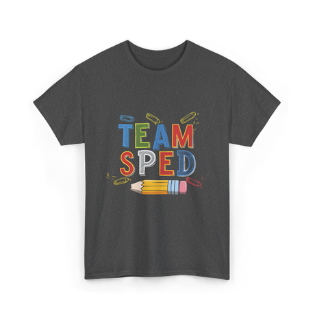 Team Sped Special Education Support T-Shirt - Dark Heather