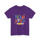 Team Sped Special Education Support T-Shirt - Purple