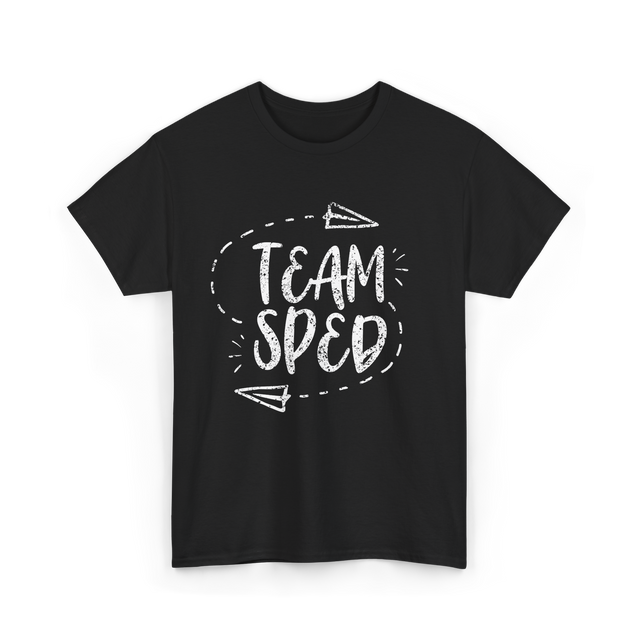 Team Sped Special Education Teacher T-Shirt - Black