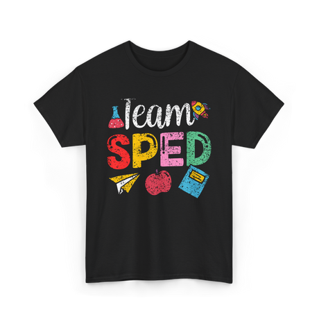 Team Sped Special Education Teacher T-Shirt - Black