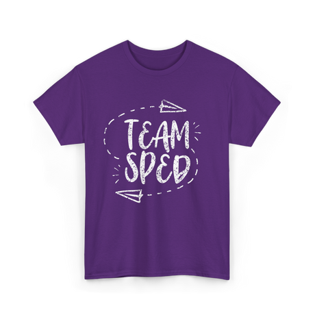 Team Sped Special Education Teacher T-Shirt - Purple