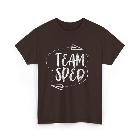 Team Sped Special Education Teacher T-Shirt - Dark Chocolate