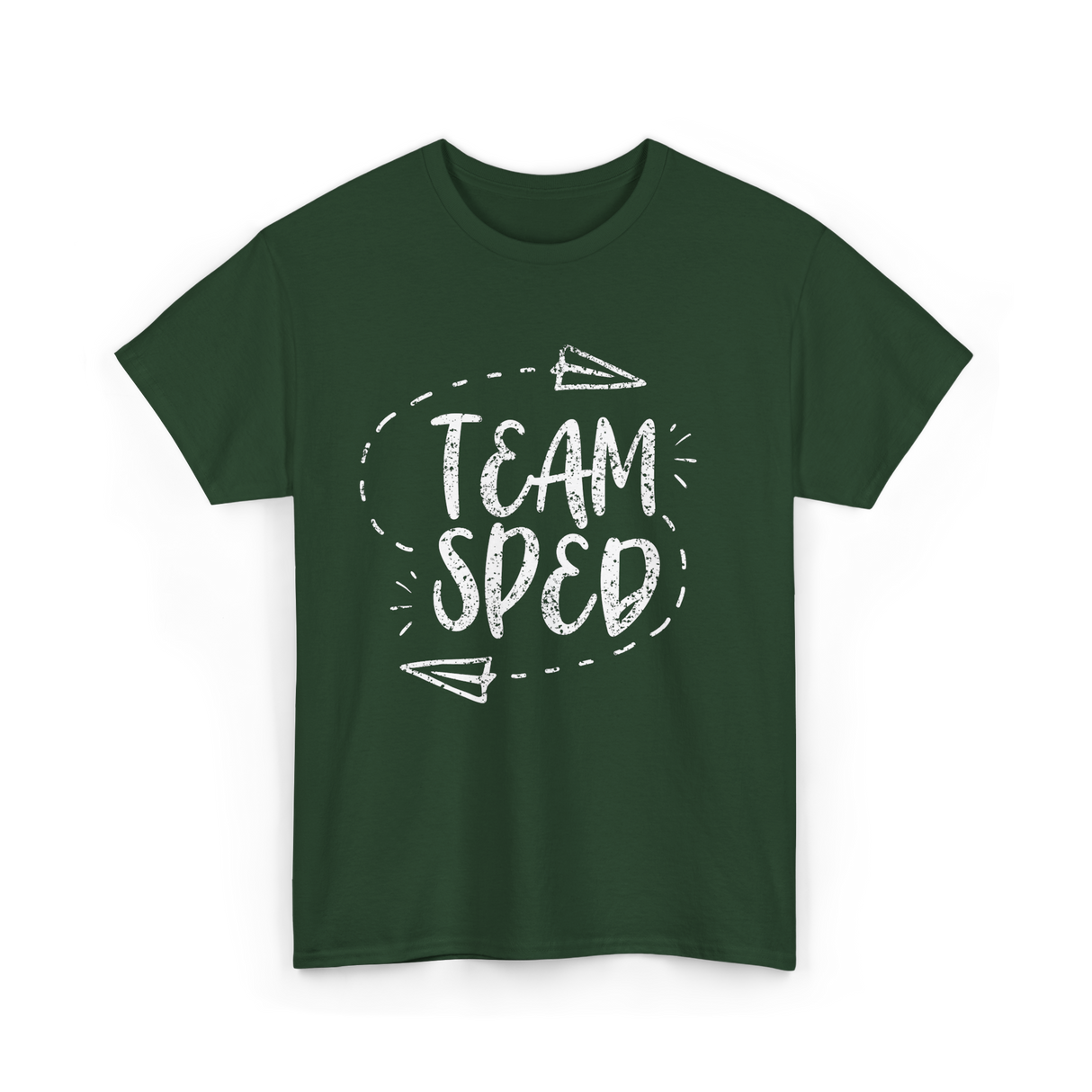 Team Sped Special Education Teacher T-Shirt - Forest Green