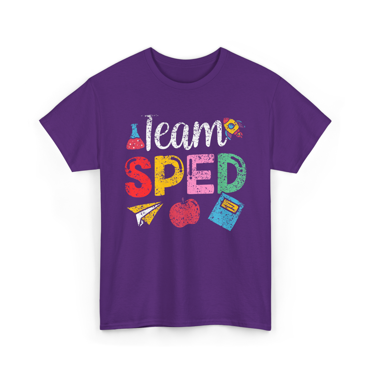 Team Sped Special Education Teacher T-Shirt - Purple