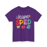 Team Sped Special Education Teacher T-Shirt - Purple