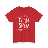 Team Sped Special Education Teacher T-Shirt - Red