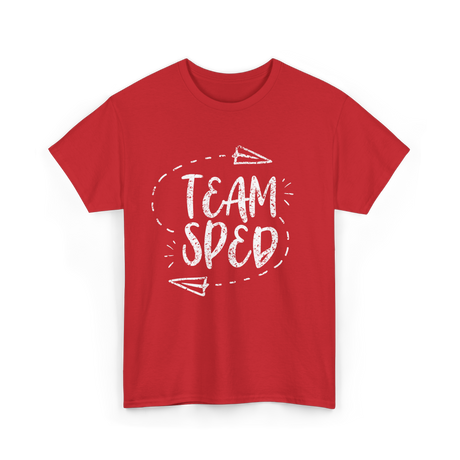 Team Sped Special Education Teacher T-Shirt - Red