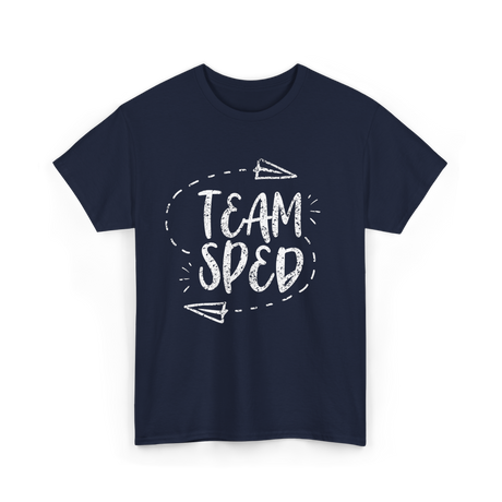 Team Sped Special Education Teacher T-Shirt - Navy