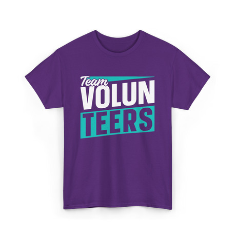 Team Volunteers Volunteer T-Shirt - Purple