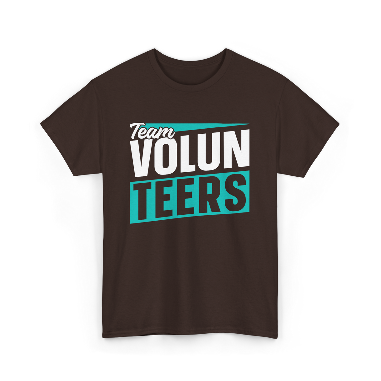 Team Volunteers Volunteer T-Shirt - Dark Chocolate