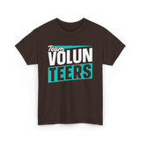 Team Volunteers Volunteer T-Shirt - Dark Chocolate