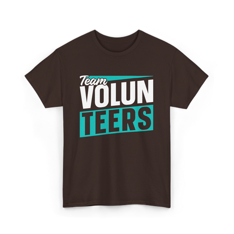 Team Volunteers Volunteer T-Shirt - Dark Chocolate