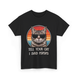 Tell Your Cat I Said Cat Vintage T-Shirt - Black