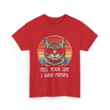 Tell Your Cat I Said Cat Vintage T-Shirt - Red