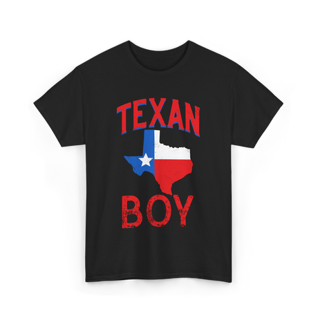 Texan Boy Texas State Pride T-Shirt - Black