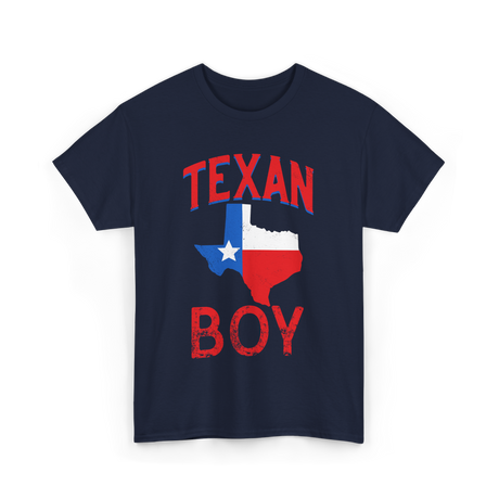 Texan Boy Texas State Pride T-Shirt - Navy