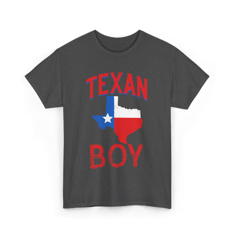 Texan Boy Texas State Pride T-Shirt - Dark Heather