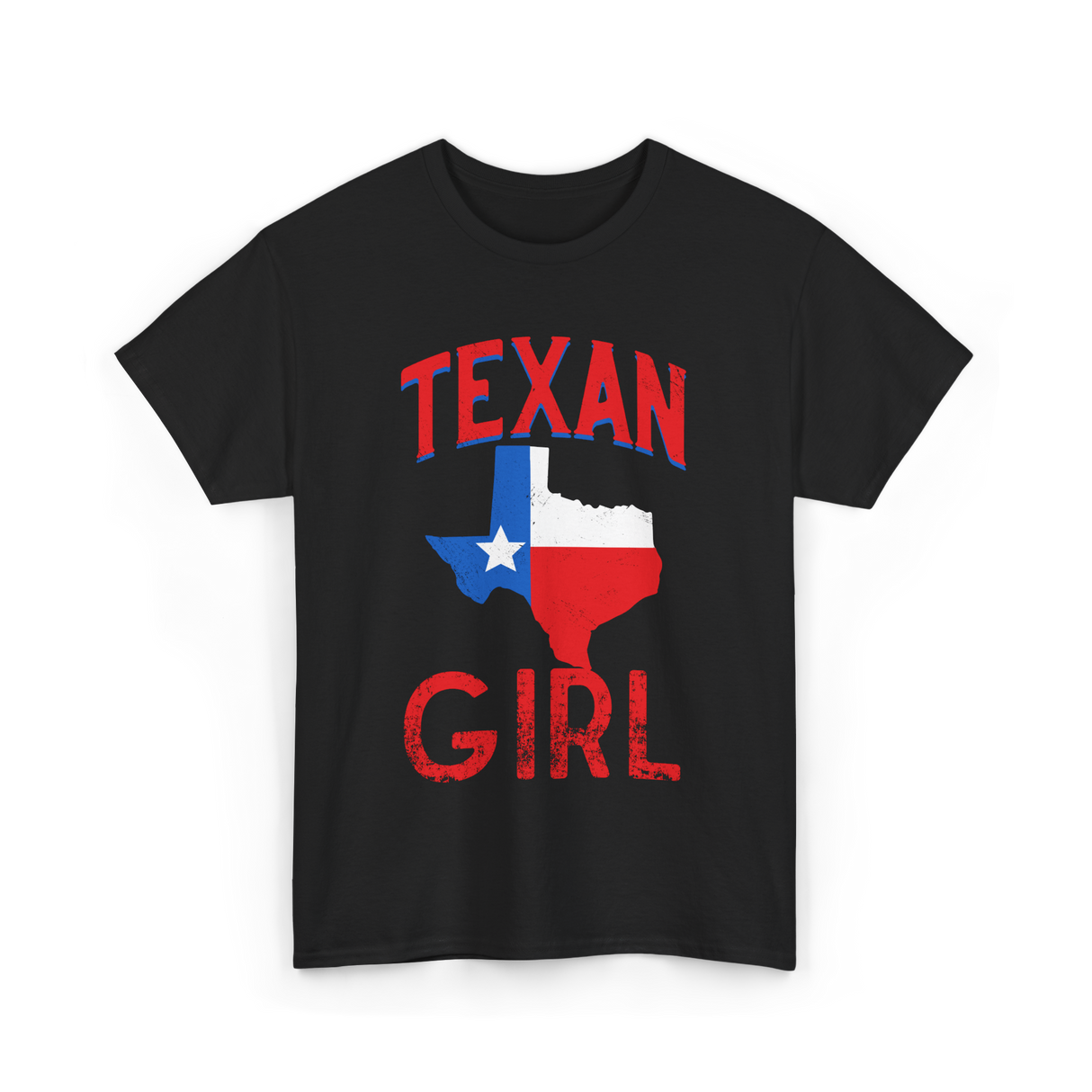 Texan Girl Proud Texas T-Shirt - Black