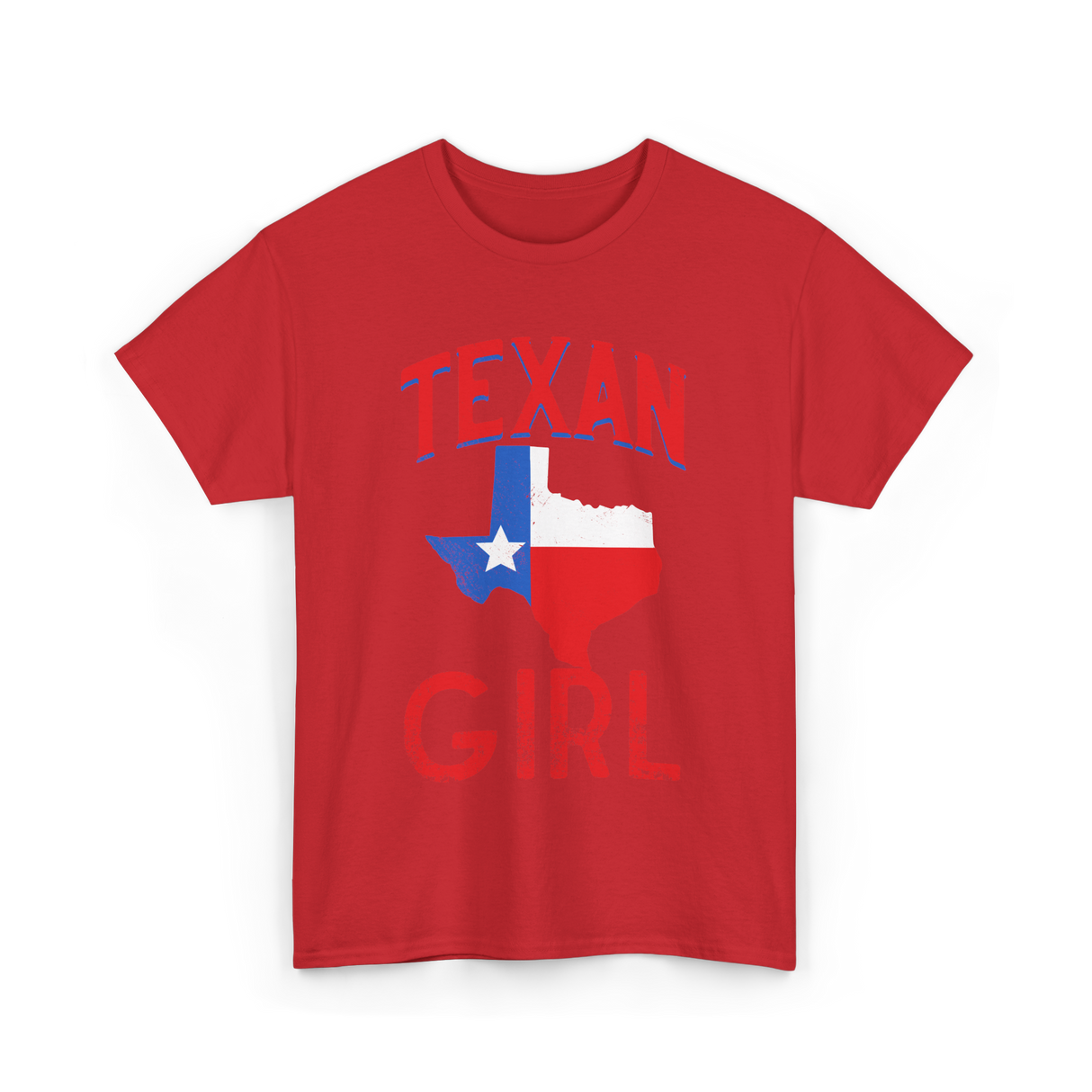 Texan Girl Proud Texas T-Shirt - Red