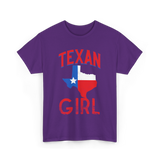 Texan Girl Proud Texas T-Shirt - Purple