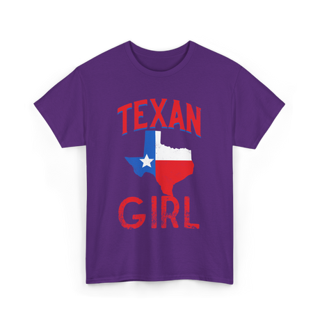 Texan Girl Proud Texas T-Shirt - Purple