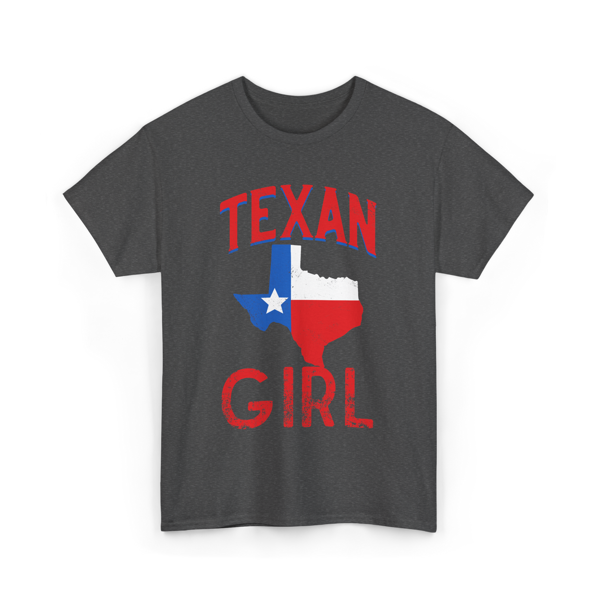 Texan Girl Proud Texas T-Shirt - Dark Heather