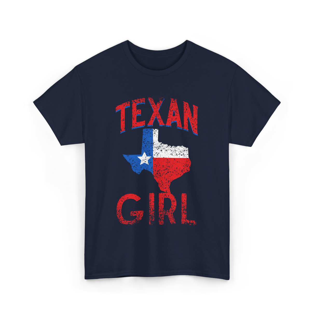 Texan Girl Texas Pride T-Shirt - Navy