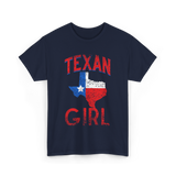 Texan Girl Texas Pride T-Shirt - Navy