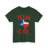 Texan Girl Texas Pride T-Shirt - Forest Green