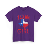 Texan Girl Texas Pride T-Shirt - Purple