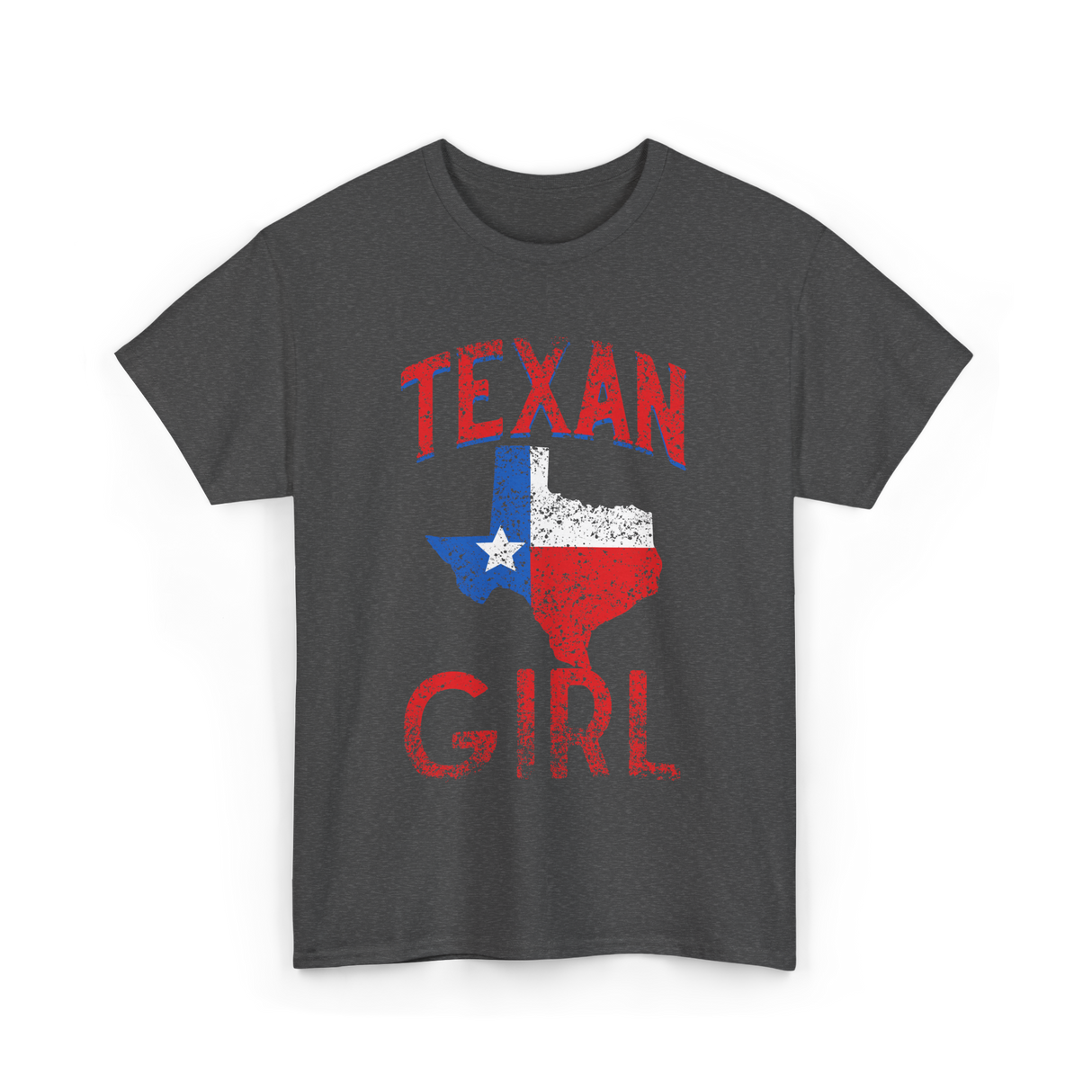 Texan Girl Texas Pride T-Shirt - Dark Heather