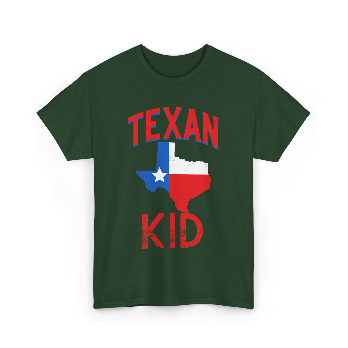 Texan Kid Texas Pride T-Shirt - Forest Green