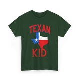 Texan Kid Texas Pride T-Shirt - Forest Green