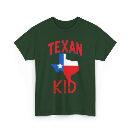 Texan Kid Texas Pride T-Shirt - Forest Green