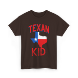 Texan Kid Texas Pride T-Shirt - Dark Chocolate