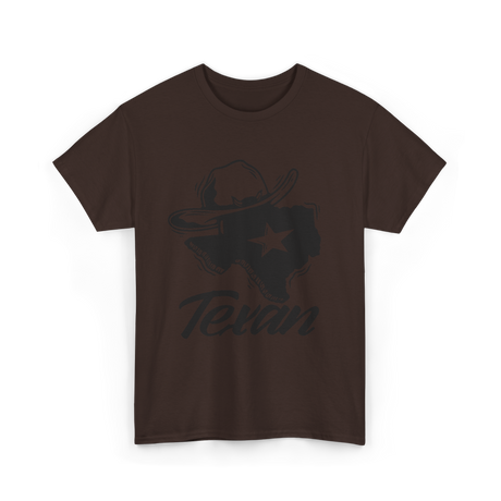 Texan Pride Texas Lone Star T-Shirt - Dark Chocolate