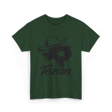 Texan Pride Texas Lone Star T-Shirt - Forest Green