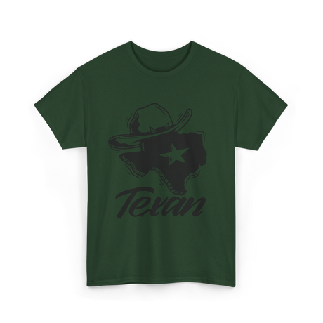 Texan Pride Texas Lone Star T-Shirt - Forest Green