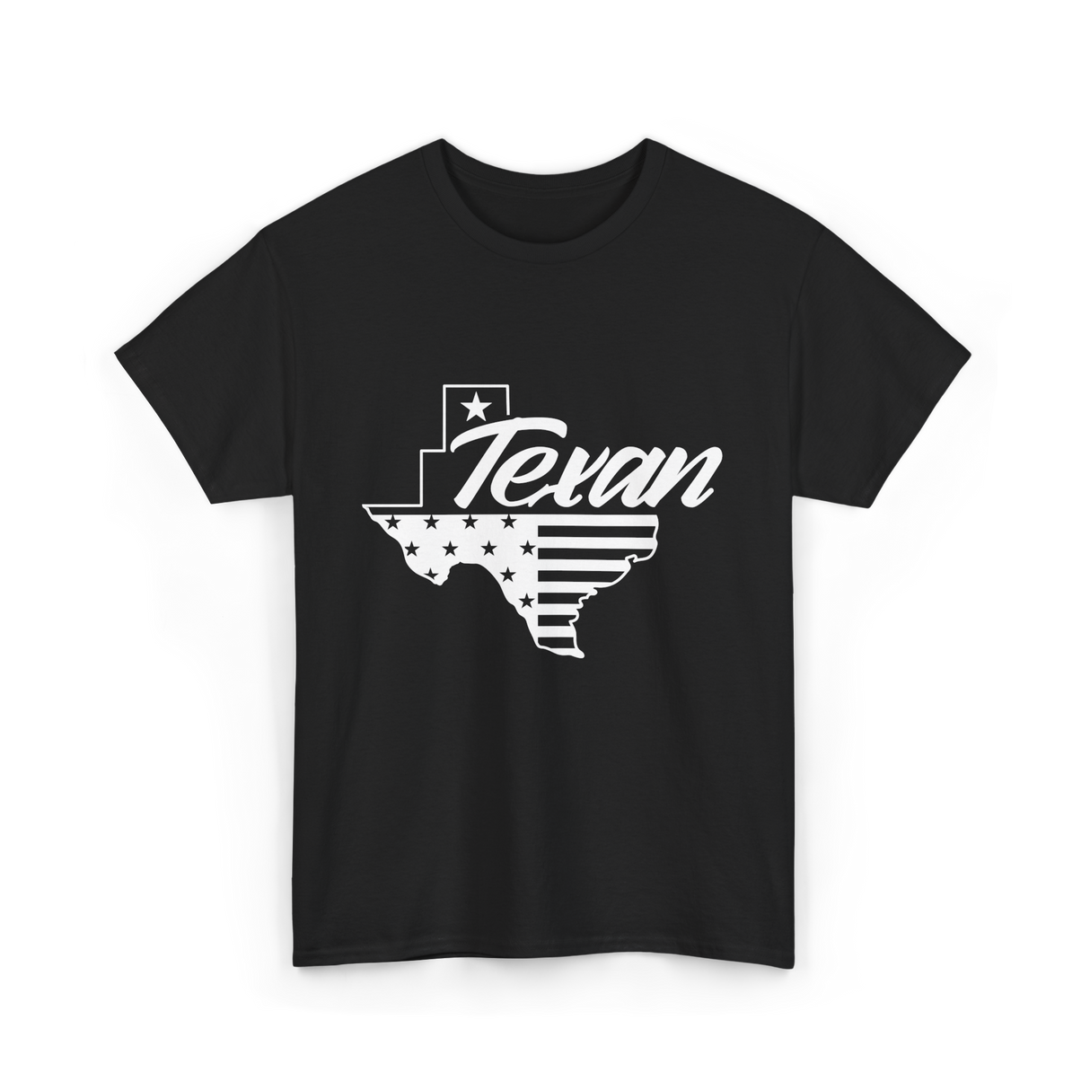 Texan Pride Texas State T-Shirt - Black